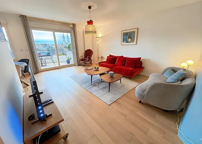 Calme Avec Balcon Prive & Vue Sur Caen